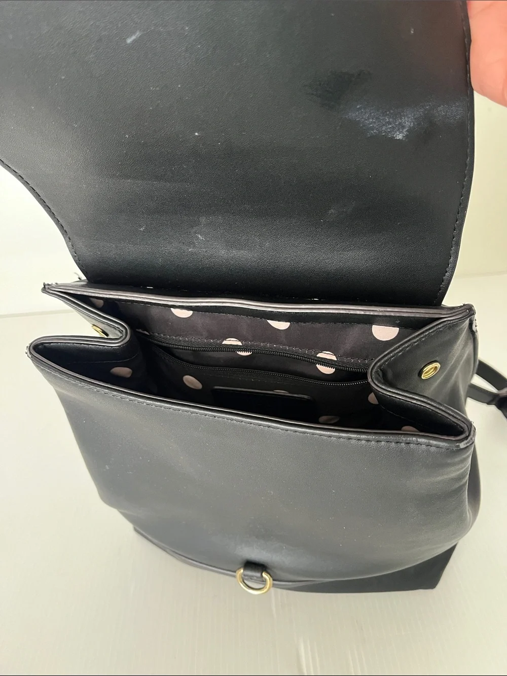 Anne Klein Faux Leather Backpack